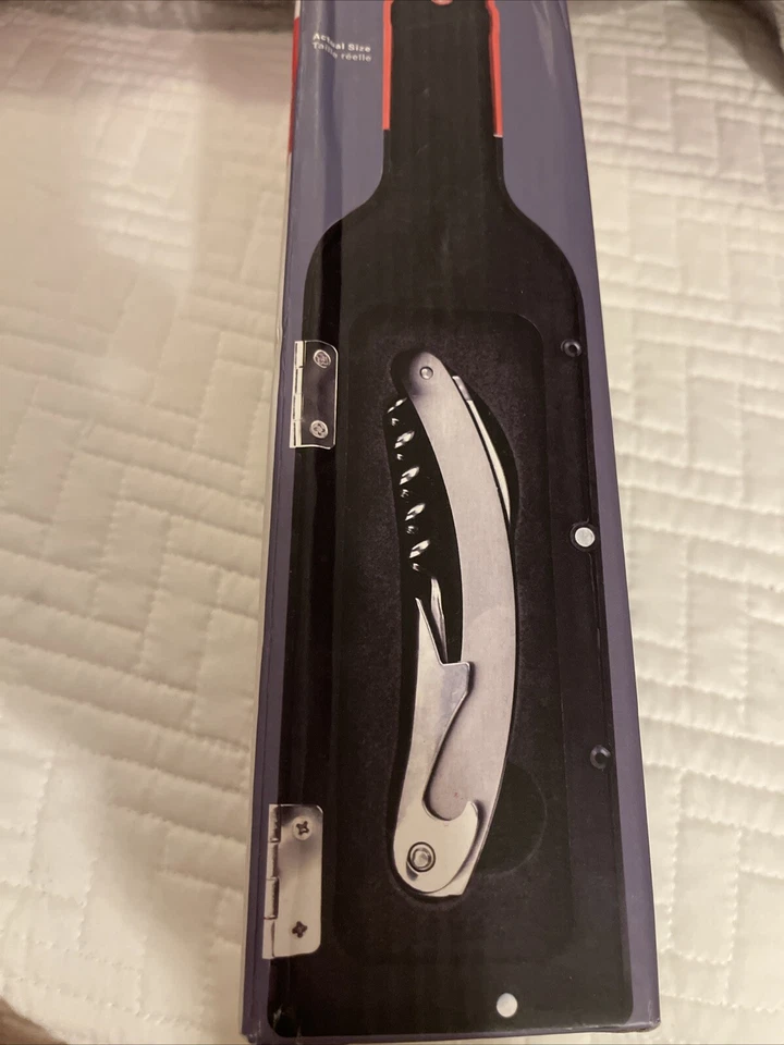 Kikkerland Accesorios de Vino Juego de Regalo de 5 Piezas Kit de Abridor de Sacacorchos de Botella NUEVO Foto 3 de 4