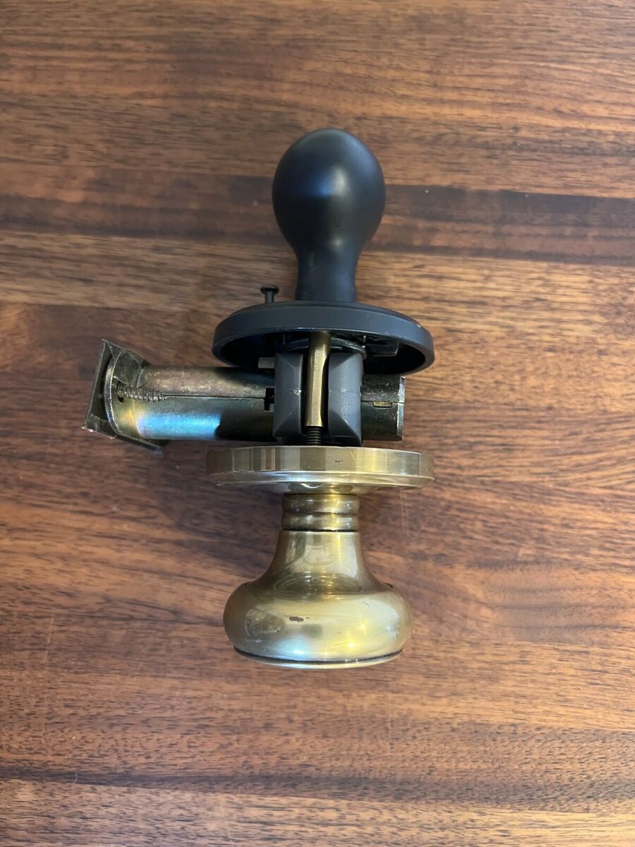 Solid Brass Emtek Waverly Door Knob, Privacy, Antique Brass +