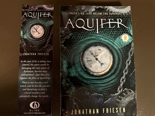 JONATHAN FRIESEN. AQUIFER. SIGNED ADVANCED READING COPY. MINT W BOOKMARK - Picture 3 of 5