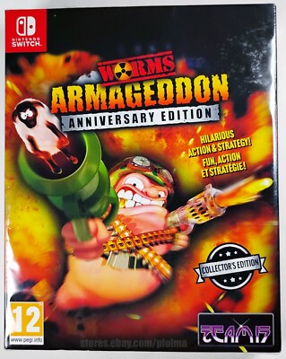 Worms Armageddon: Anniversary Edition Brand New NINTENDO SWITCH Game EU RELEASE
