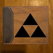 ZELDA TRIFORCE Leather Wallet Bifold Premium Quality NEW