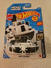 HOT WHEELS HW SCREEN TIME DISNEY MICKY MOUSE DISNEY STEAMBOAT 9/10 DIECAST