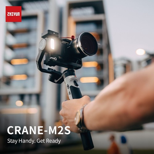 NEW ZHIYUN CRANE M2S 3-Axis Gimbal Stabilizer with LED Fill Light for Smartphone - Picture 10 of 11