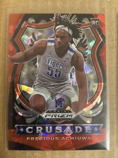 2020-21 Prizm Draft Picks Precious Achiuwa Rookie Crusade Red Ice Memphis #88