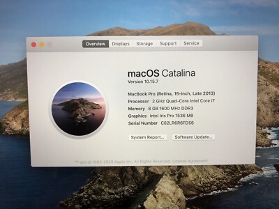 A1398 Macbook Pro 15