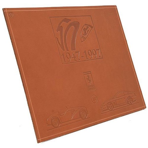 Ferrari 50th Anniversary Leather Relief Made by Schedoni 30×23 cm 1947-1997 New - Picture 2 of 10