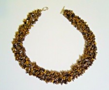 Handcrafted Choker Style Tiger Eye Necklace