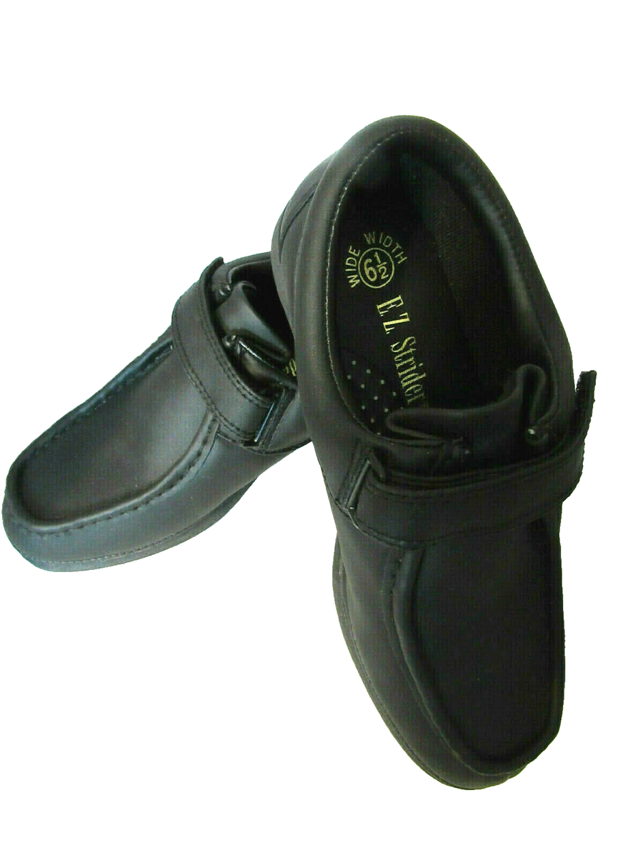 Womens Shoes New Comfortable EZ Strider Black Hook and Loop Straps