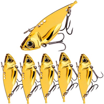 5PCS Metal Spoon Fishing Lures Jigs Artificial Bait Hard Baits Saltwater Spinner
