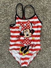 Disney Minnie Moise Girls Swim Suit Size 5/6