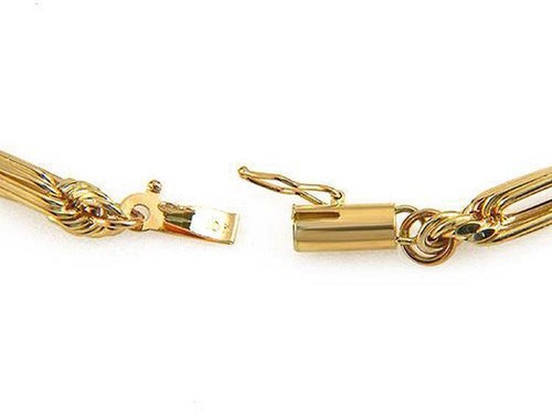 Collar retorcido en oro amarillo de 10K - Imagen 3 de 7