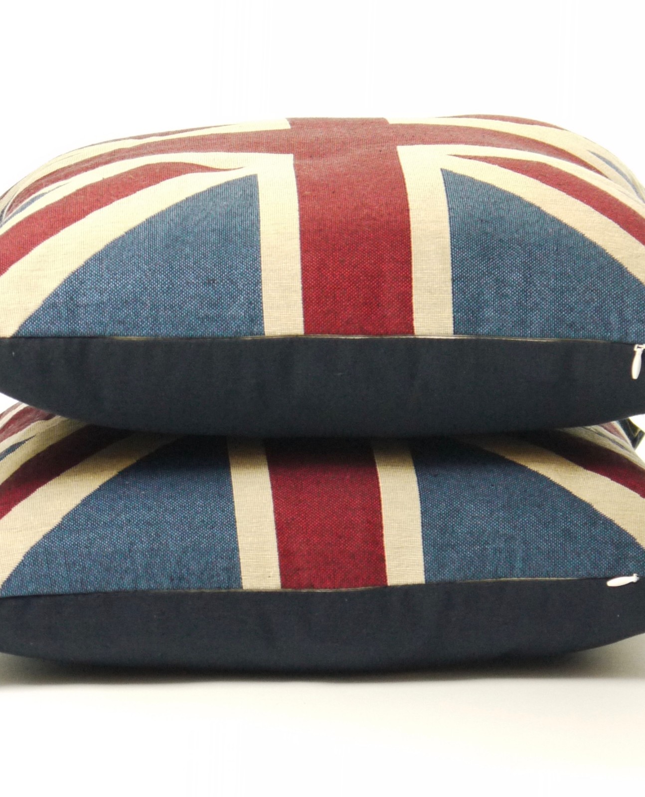 Factory Seconds Pair of Vintage Union Jack Cushions Complete with