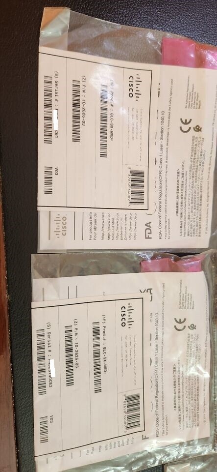 NEW SEALED CISCO ORIGINAL GLC-SX-MMD WITH HOLOGRAM ORIGINAL CISCO