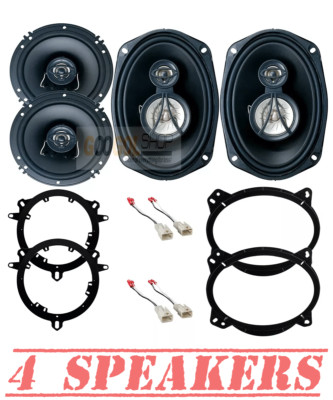 Cerwin Vega 6x9 & 6.5'' coax Door Speakers & adapters for 2005-2018 Toyota Tacoma