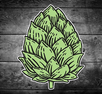 Beer Hop Die Cut Sticker Home Brew IPS Drinker