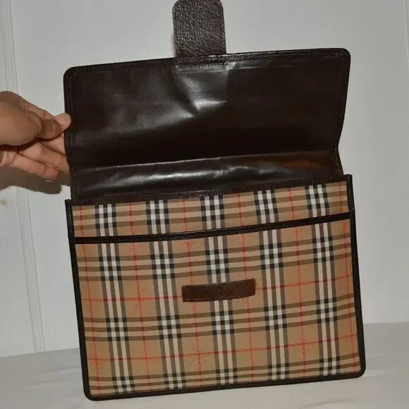 Vintage Burberry Nova Check Clutch BAG | eBay