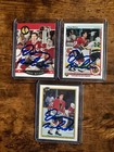 DOUG WILSON (3) hockey cards lot - AUTOGRAPHED - Chicago Blackhawks