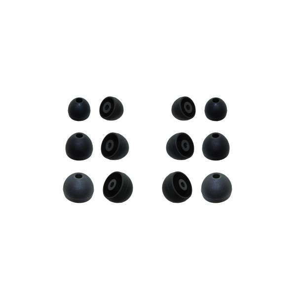 6 pr. replacement earbud tips silicone tips for Soundpeats Q