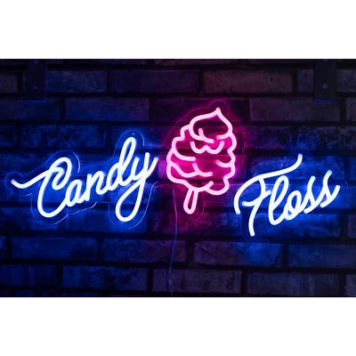 Dexlo Candy Floss Neon Style LED Light Sign walls Pop Of Colour Show-Stopper