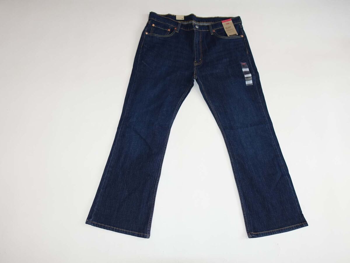 Levi's Men's 527 Slim Boot Cut Jeans Size 38 x 30 NWT Mid Rise Dark Wash  Denim