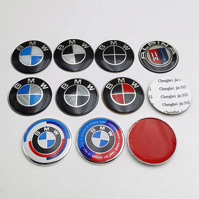 45mm BMW Car Steering Wheel Cover Sticker Emblem For BMW M E39 E46 E60 E90 F10