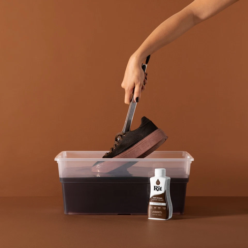 Новый Rit универсальный жидкий краситель темно-коричневый 8 унций бутылка хлопок шерсти нейлона США корабль - Изображение 3 из 4