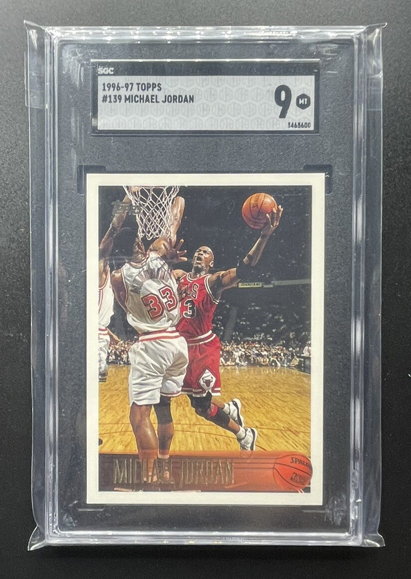 1996-97 Topps Michael Jordan Base Card #139 SGC 9 MINT Bulls HOF Graded
