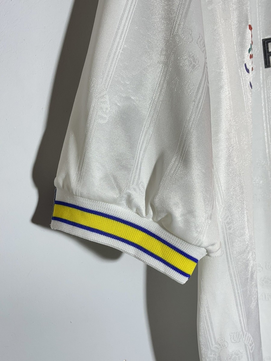 希少1996/98 リーズユナイテッド　Puma サッカーシャツ　古着　イエロー Leeds United Puma 1996/98 Vintage Football Shirt Soccer