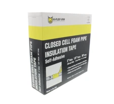K-Flex R-1 Foam Rubber Insulation Tape 1/8" Thick 2" Wide 30ft Long