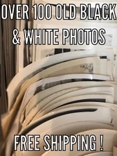 100 + RANDOM Old Photos Lot Vintage BLACK & WHITE Photographs Snapshots antique