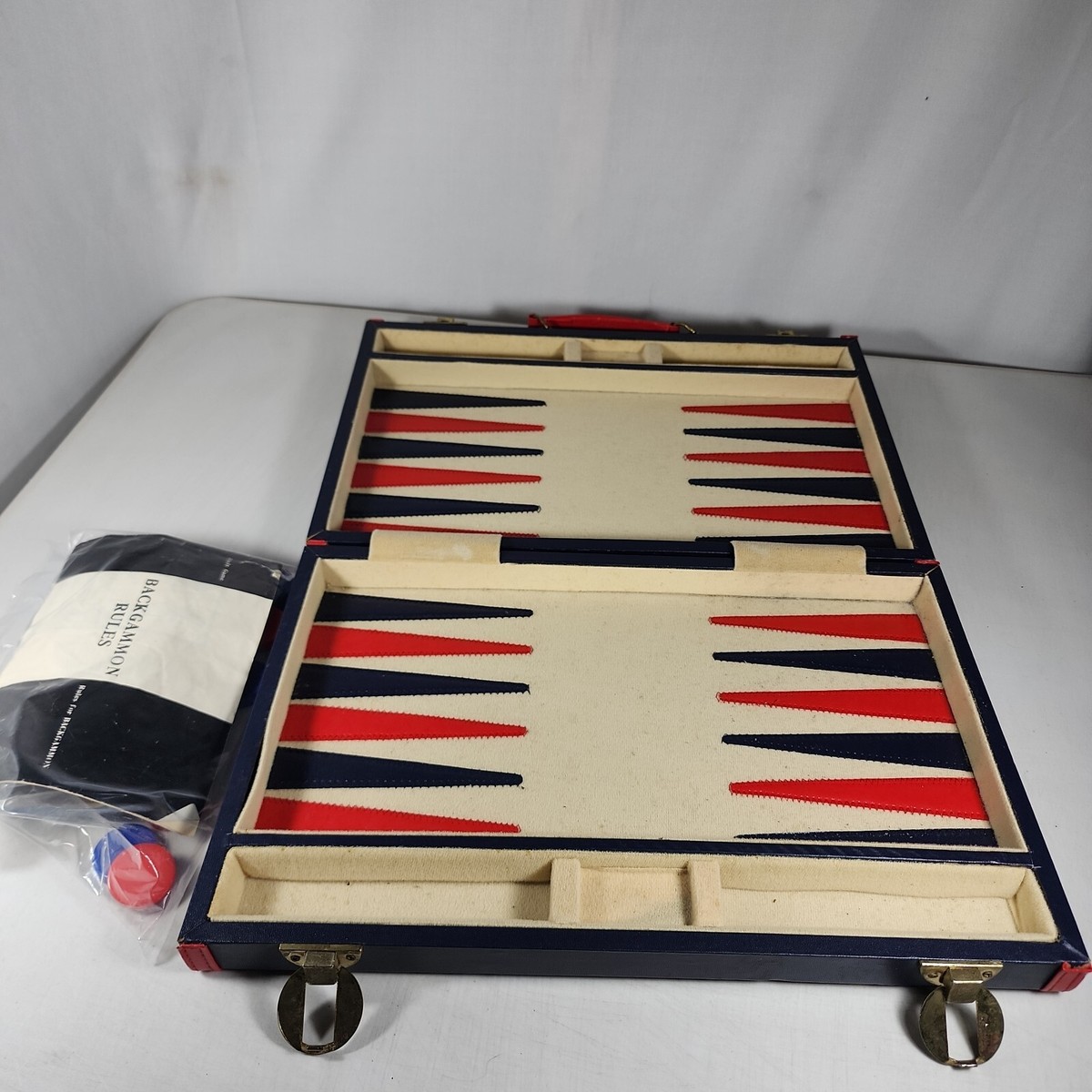 Dames de backgammon magnétique-Marron 3/4