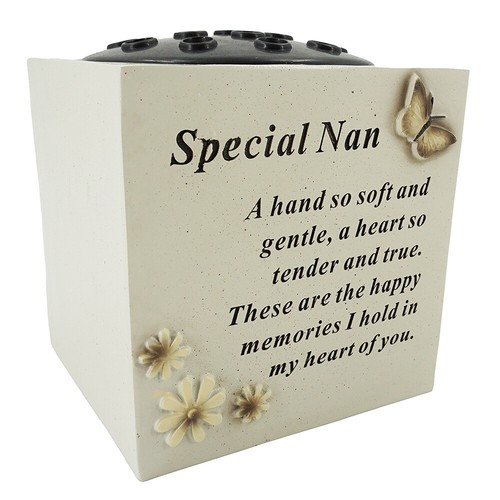Special Nan Graveside Memorial Flower Pot Verse Graveside Vase Loved