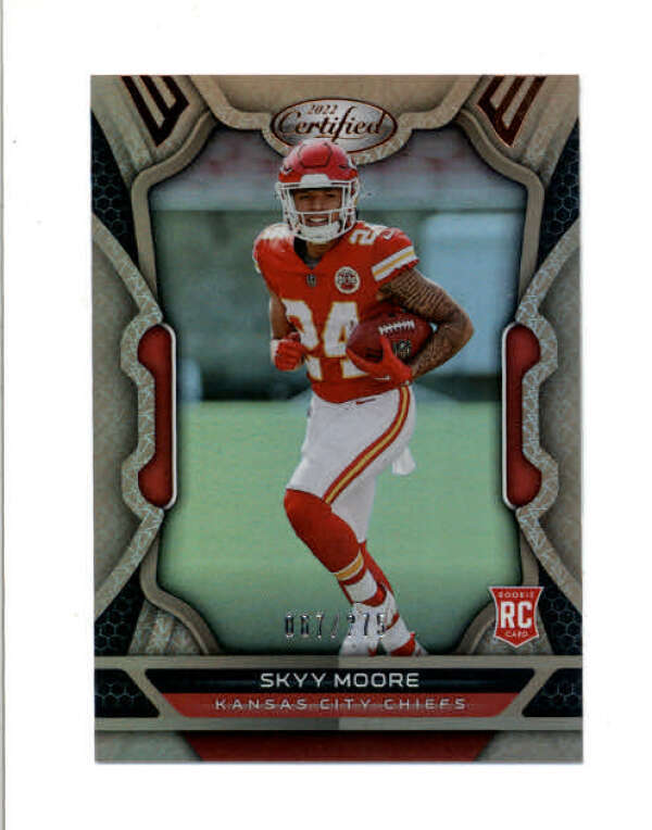 SKYY MOORE 2022 PANINI CERTIFIED #119 ROOKIE MIRROR BRONZE RC #067/275 BD1823