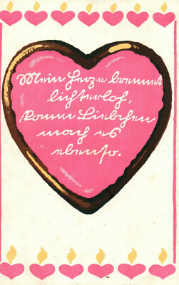 Postcard * my heart burns brightly, come make love... (AB) 70106   
