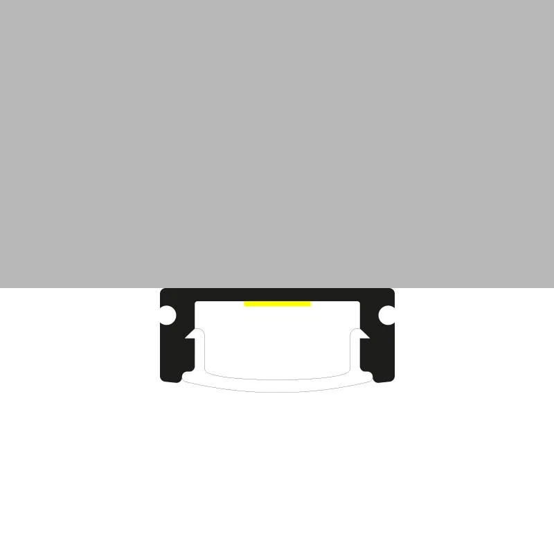 PROFILO Alluminio 2 metri LINEARE + Copertura Strisce LED Barra Strip - Immagine 3 di 3