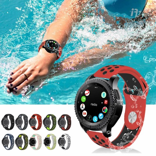 Cinturino Sportivo Silicone per Samsung Gear S2 S3 Cinturino Frontiera Orologio Bracciale - Foto 1 di 41