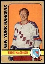 1972-73 O-Pee-Chee LOW End Bruce MacGregor New York Rangers #103