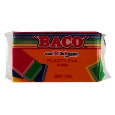 Baco Plastilina Reusable and Non-Drying Modeling Clay bars 180g (6.34oz)