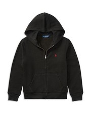 Polo Ralph Lauren Toddler Boys' Black Fleece Zip Up Hoodie 2 2T pno1821