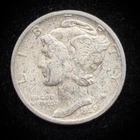 90% Silver - 1939 Mercury Dime Circulated Junk Silver US Coin - A1-19
