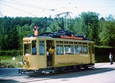 Foto Straßenbahn Tram Zürich Schweiz 12,5x17,5cm Be2/2 #1018 Zoo '77