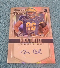 2015 Prizm Draft Picks Nick Boyle Delaware Silver Rookie Autograph #228 (5)