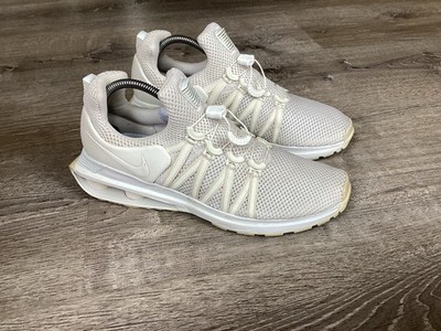 Nike Shox Gravity Womens 10 White Athletic Running Shoes Sneakers AQ8554-100