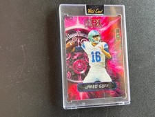 Jared Goff 2024 Wild Card Pink 1/1 One Of One Detroit Lions F8