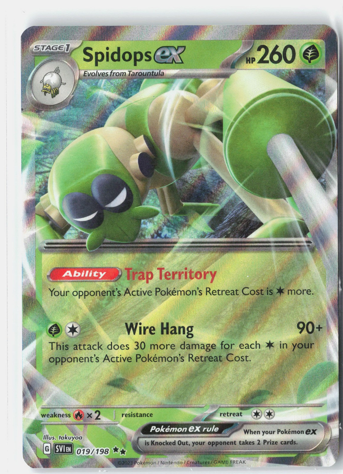 SV01: Scarlet & Violet Base Set #019/198 Spidops ex