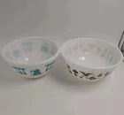 1950s Hazel Atlas Kitchen Aids & American Cinderella 403 2 1/2 Qt Glass Bowls