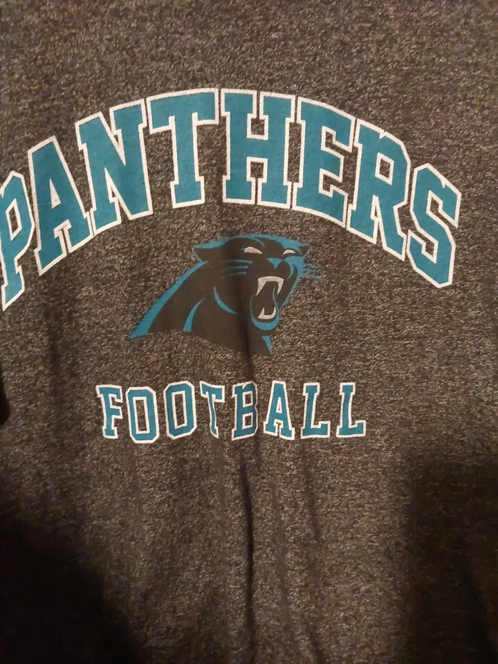 Camiseta Carolina Panthers Majestic Grande Gris Manga Corta Camiseta Elastizada  Foto 3 de 4