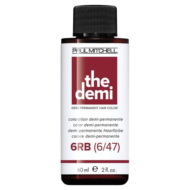 PAUL MITCHELL THE DEMI DEMI-PERMANENT HAIR DYE 2.0 OZ * 6RB  * NEW