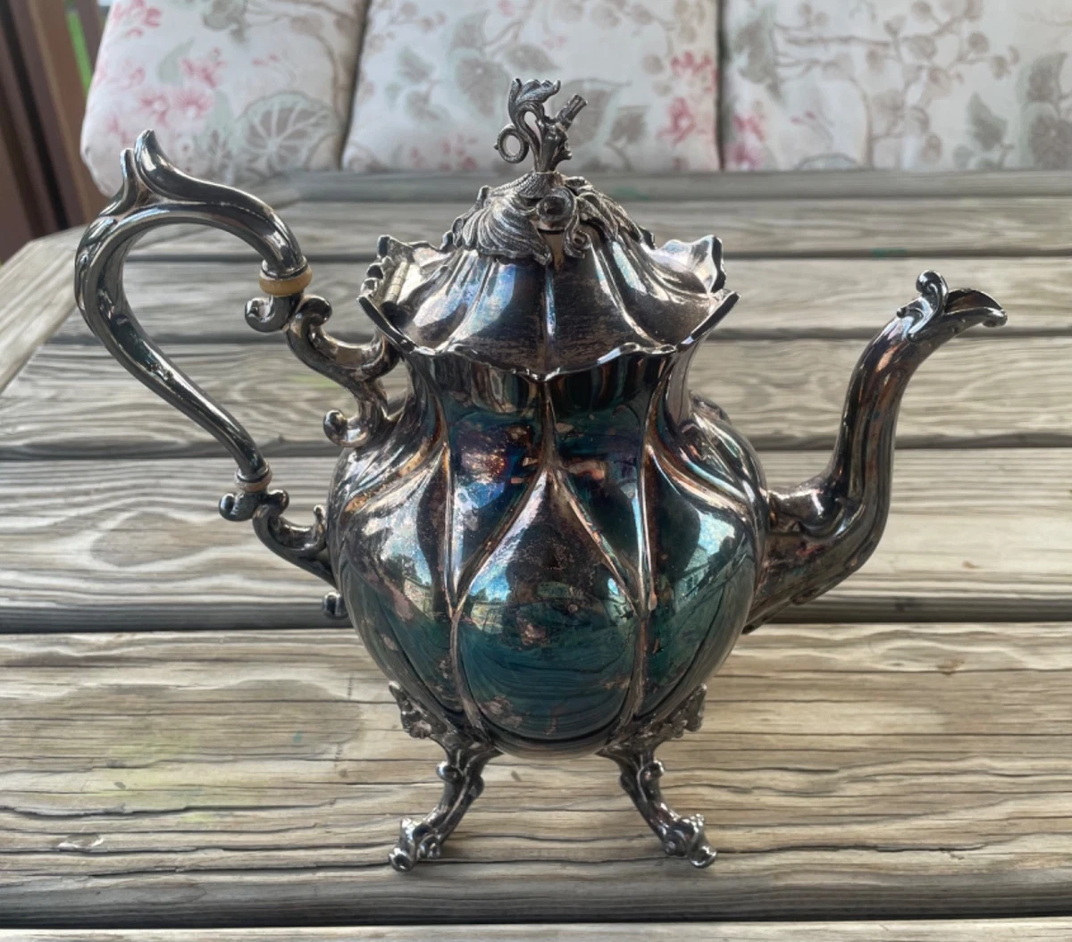 Reed & Barton Winthrop Antique US Silver-Plated Teapots, Coffee