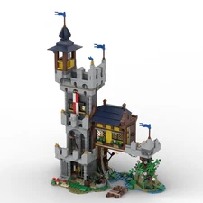 Compatible 1239 Medieval River Outpost Alternate Build for Set 31120